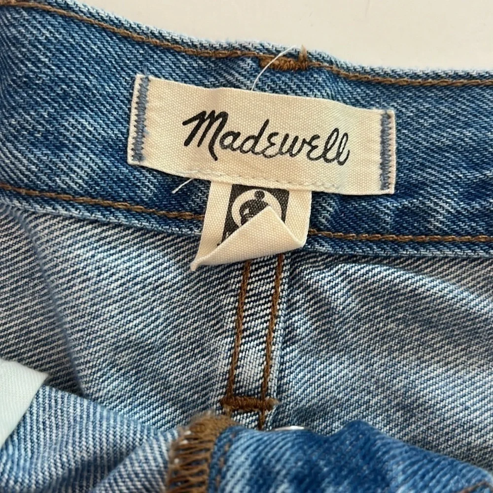 Madwell Relaxed Denim Shorts in Rosemount Wash: Destroyed Hem Edition SZ 27